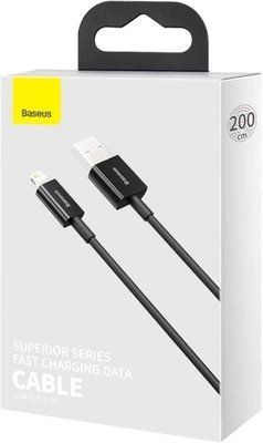 PD кабель Baseus Superior Series Fast Charging Data Cable Type-C to iP PD 20W 2m Black CATLYS-C01 00000000959 фото