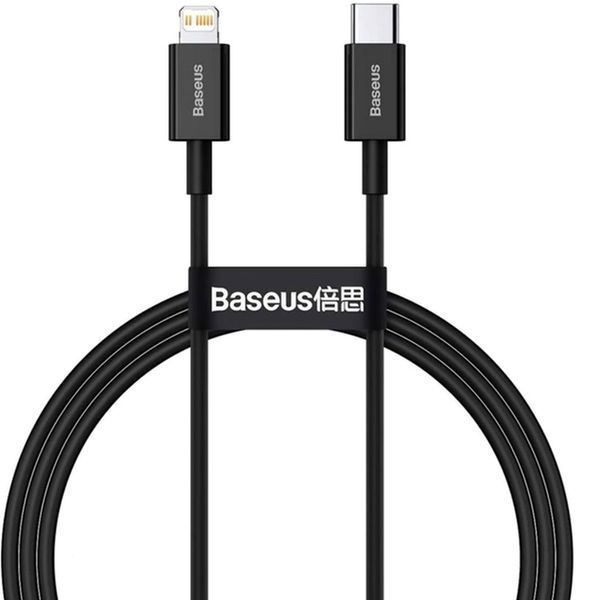 PD кабель Baseus Superior Series Fast Charging Data Cable Type-C to iP PD 20W 2m Black CATLYS-C01 00000000959 фото