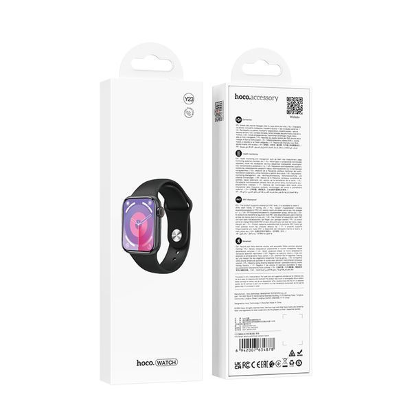 Смарт-годинник HOCO Y23 Smart sports watch(call version) Black 00000001055 фото