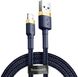 Кабель Baseus Cafule USB to lightning 1.5A 2m(CALKLF-CV1) Black & Gold 00000000150 фото 4