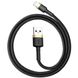 Кабель Baseus Cafule USB to lightning 1.5A 2m(CALKLF-CV1) Black & Gold 00000000150 фото 6