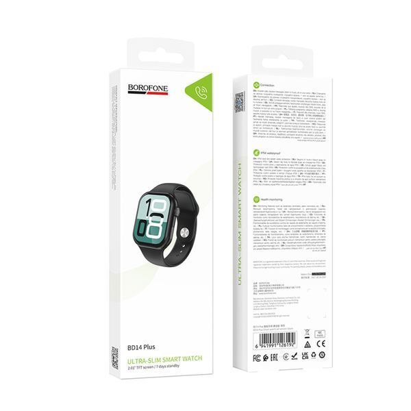 Смарт-годинник BOROFONE BD14 Plus Smart watch(call version) чорний 00000000906 фото