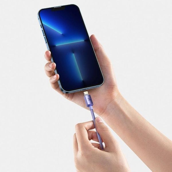 PD кабель Baseus Pudding Series Fast Charging Cable Type-C to iP 20W 1.2m Purple P10355701511-00 00000000956 фото