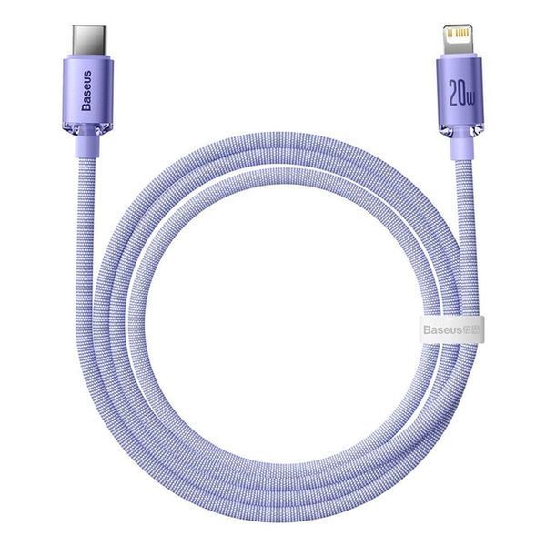 PD кабель Baseus Pudding Series Fast Charging Cable Type-C to iP 20W 1.2m Purple P10355701511-00 00000000956 фото