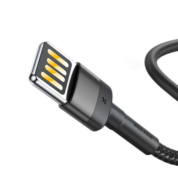 Кабель Baseus Cafule USB For Lightning 2.4A 1м. (CALKLF-GG1) Black 00000000124 фото