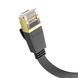 Інтернет кабель HOCO US07 General pure copper flat network cable 6Gbit/1m. Чорний 00000001013 фото 3