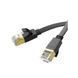 Інтернет кабель HOCO US07 General pure copper flat network cable 6Gbit/1m. Чорний 00000001013 фото 1