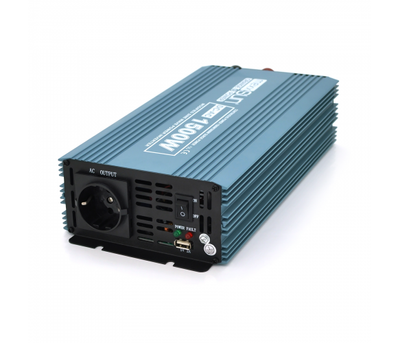 Інвертор напруги Mexxsun MXS-1500, 12V/220V, 1500W з модифікованою синусоїдою, 2 Shuko, клемні дроти, Q6 00000009293 фото