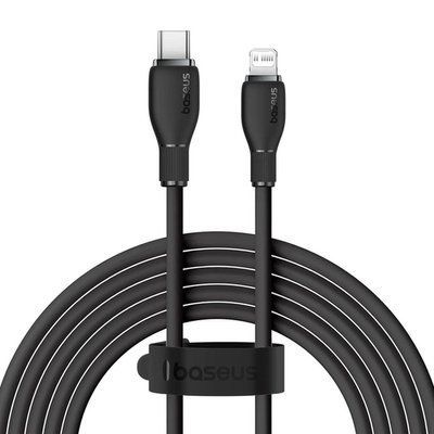 PD кабель Baseus Pudding Series Fast Charging Cable Type-C to iP 20W 1.2m Black P10355701111-00 00000000957 фото