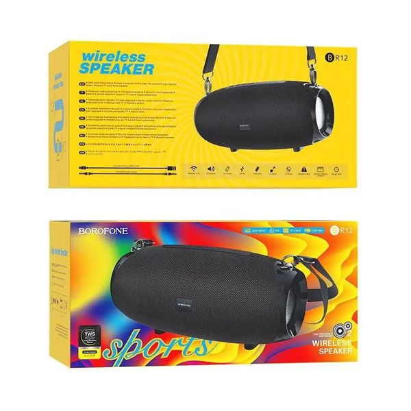 Бездротова портативна колонка Bluetooth Borofone BR12 Amplio sports Black 00000003576 фото