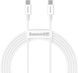 PD кабель Baseus Superior Series Fast Charging Data Cable Type-C to Type-C 100W 2m White CATYS-C02 00000001058 фото 1