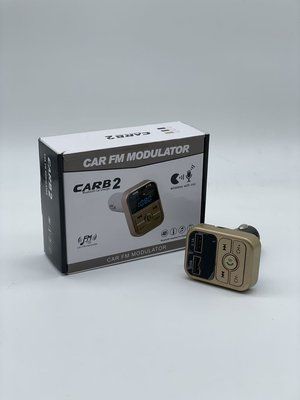Автомобільний FM-модулятор Bluetooth (трансмітер) автомобільний зарядний пристрій B2 CAR B2 Gold 00000000594 фото