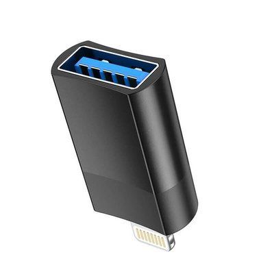 Перехідник HOCO UA17 USB to Lightning USB2.0 OTG adapter Black 00000001007 фото