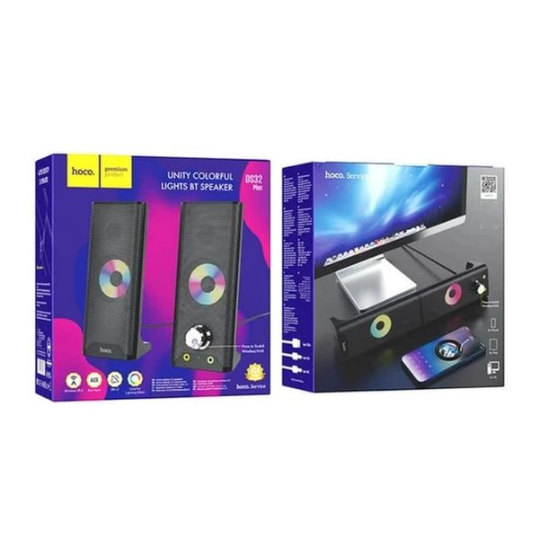 Комп'ютерні колонки Hoco DS32 Plus Combined colorful speaker Bluetooth Black 00000002061 фото