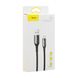 Кабель Baseus C-shaped Light Intelligent power-off Cable USB For Type-C 3A (CATCD) Black 00000000077 фото 2