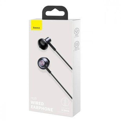 Навушники Baseus Encok 3.5mm Wired Earphone H19 Black NGH19-01 00000000553 фото