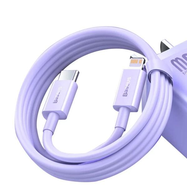 PD кабель Baseus Superior Series Fast Charging Data Cable Type-C to iP PD 20W 1m Purple CAYS001505 00000000954 фото