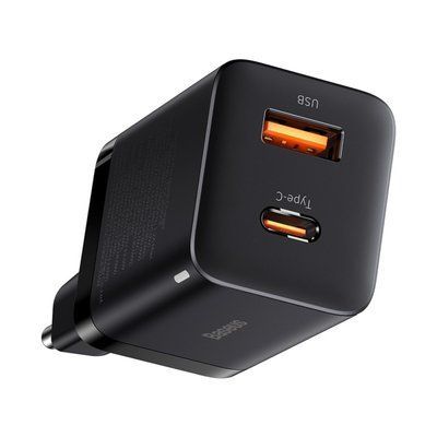 МЗП Baseus Super Si Pro Quick Charger C+U 30W EU Black CCSUPP-E01 00000000758 фото
