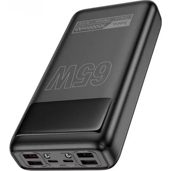 Зовнішній акумулятор (павербанк) Hoco DB81 Apollo 30000mAh 65W Black 00000000014 фото