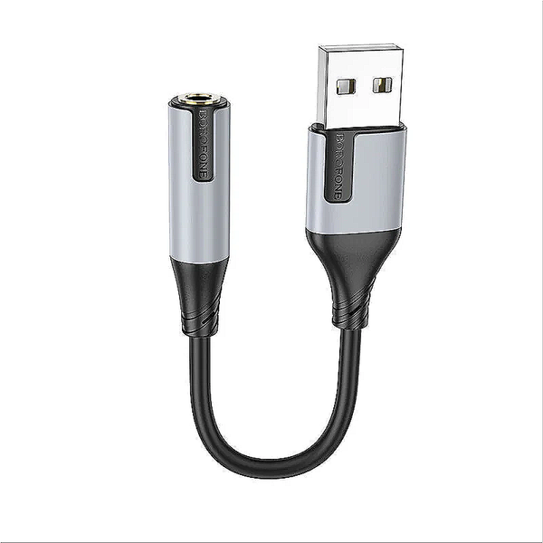 Адаптер BOROFONE BV19 Creator digital audio converter Type-C to 3.5mm чорний 00000001063 фото