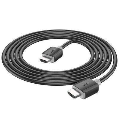 HDTV кабель HOCO US08 HDTV 2.0 male-to-male 4K HD data cable 1m. Black 00000001015 фото