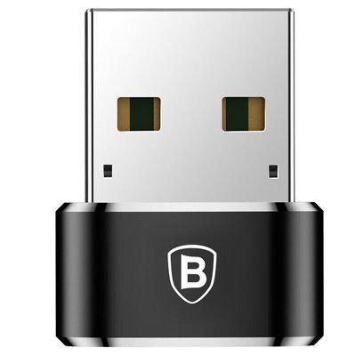 Перехідник Baseus USB Male To Type-C Female Adapter Converter Black CAAOTG-01 00000001059 фото