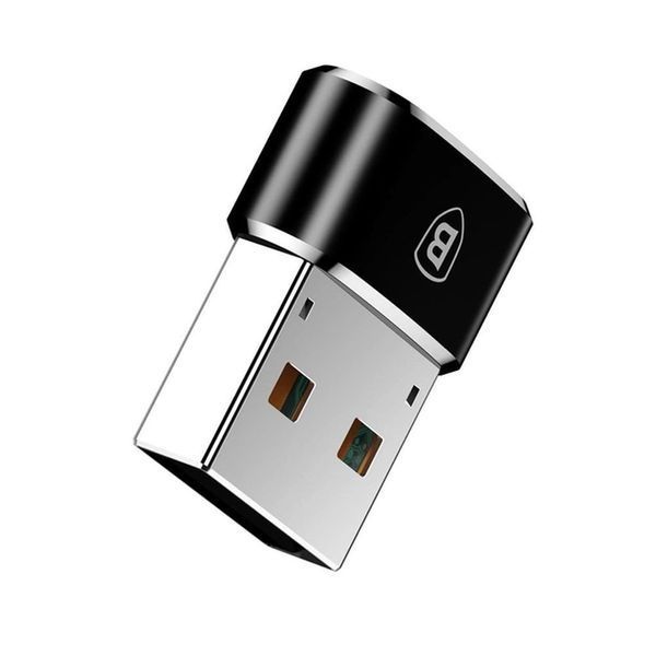 Перехідник Baseus USB Male To Type-C Female Adapter Converter Black CAAOTG-01 00000001059 фото