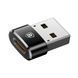 Перехідник Baseus USB Male To Type-C Female Adapter Converter Black CAAOTG-01 00000001059 фото 3