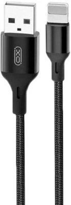 Кабель XO NB143 Braided data cable Lightning 1m Чорний 00000000356 фото