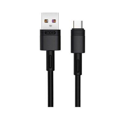 Кабель XO NB-Q166 fast charging usb cable for Type-c 5A/1m Чорний 00000000969 фото