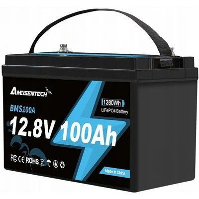 LiFePO4 12V 100Ah Акумулятор Ameisentech, BMS, 1280Wh 00000001064 фото