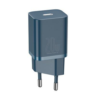 МЗП Baseus Super Si Quick Charger 1C 20W EU Blue CCSUP-B03 00000000761 фото