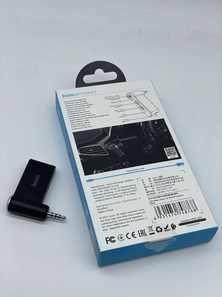 Автомобільний FM-трансмітер Bluetooth (модулятор, ресівер, адаптер) Hoco E58 Magic music Black 00000000612 фото