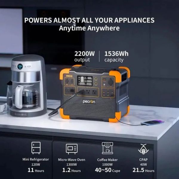 Портативна зарядна станція Pecron LiFePo4 2200 Вт 00000000910 фото