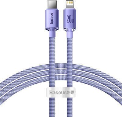PD кабель Baseus Crystal Shine Series Fast Charging Type-C to iP 20W 1.2mPurple CAJY000205 00000000317 фото