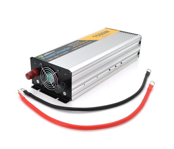 Інвертор напруги Solinved Sol-Yb24-1500M, 24V/220V, 1500W з апроксимованою синусоїдою, 2Shuko, USB, клемні дроти, Q6 00000009325 фото