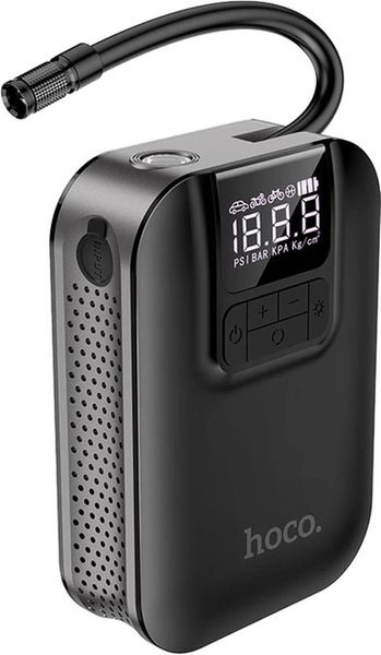 Автомобільний портативний насос-компресор Hoco S53 Breeze portable Smart Air Pump Black 00000002070 фото