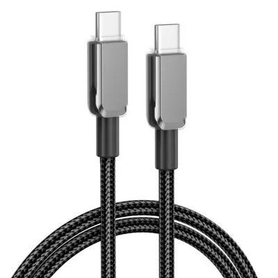 Кабель XO NB-Q250B PD 60W/1m Type-C to Type-C Fast Charging Чорний 00000000352 фото