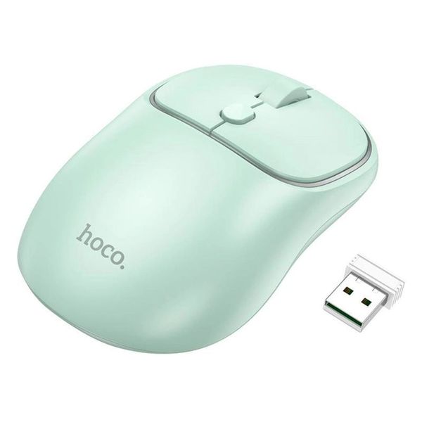 Бездротова мишка Hoco GM25 Royal dual-mode business wireless mouse Green 00000006698 фото