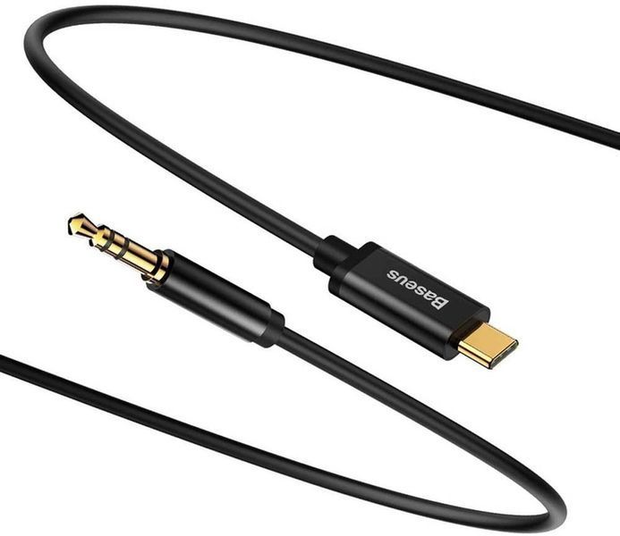 Аудіокабель Baseus Yiven M01 Type-C to AUX(3,5) 1,2m. Black CAM01-01 00000001018 фото