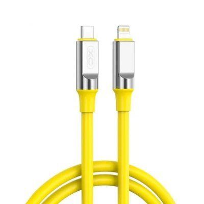 Кабель XO NB-Q252A PD 27W/1m Type-c to Lightning Fast Charging Жовтий 00000000351 фото