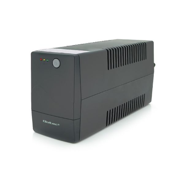 ДБЖ Qoltec QLT1000 (600W) Proxima-L, LED, AVR, 3st, 2xSCHUKO socket, 1x12V9Ah, metal Case 00000009548 фото