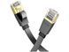 Інтернет кабель HOCO US07 General pure copper flat network cable 6Gbit/10m. Чорний 00000001021 фото 1