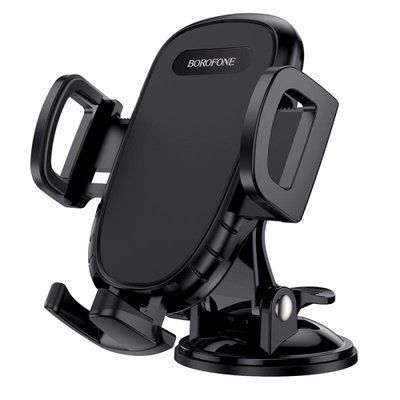 Автотримач BOROFONE BH37 Route push type suction cup чорний 00000000863 фото