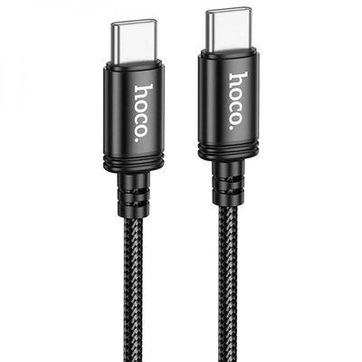 PD Кабель HOCO X86 Type-C to Type-C Spear 60W silicone charging data cable 1m Black 00000000973 фото