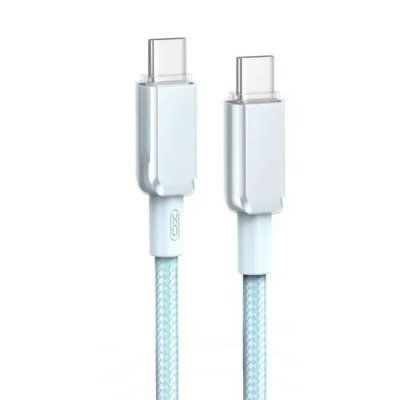 Кабель XO NB-Q250B PD 60W/1m Type-C to Type-C Fast Charging Синій 00000000353 фото