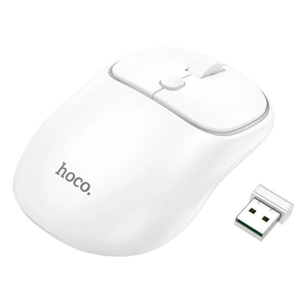 Бездротова мишка Hoco GM25 Royal dual-mode business wireless mouse White 00000006700 фото