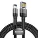 Кабель Baseus Cafule Cable USB for Lightning 1.5A 2.0m (CALKLF-HG1) Grey, Black 00000000083 фото 1