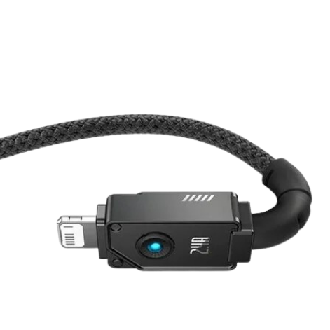 USB кабель Baseus CoolPlay Series Fast Charging Cable USB to iP 2.4A 2m Black CAKW000501 00000000971 фото