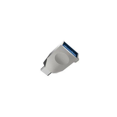Перехідник HOCO UA9 Type-C OTG Adapter Silver-Nickel 00000001017 фото